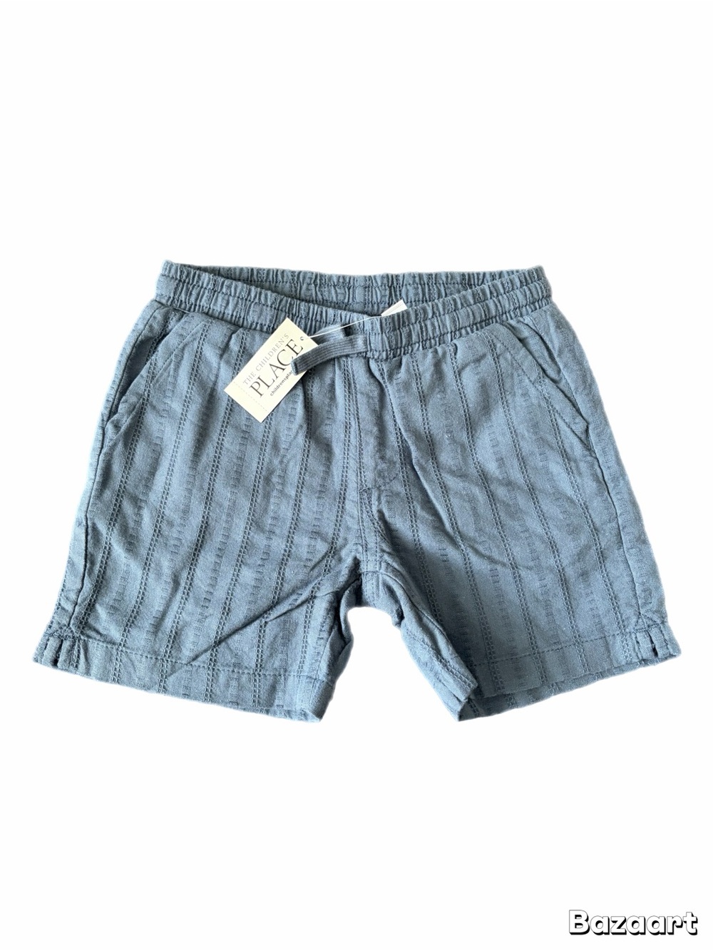 NWT Boys The Children's Place Soft Textured Blue Knit Pull-On jogger Shorts